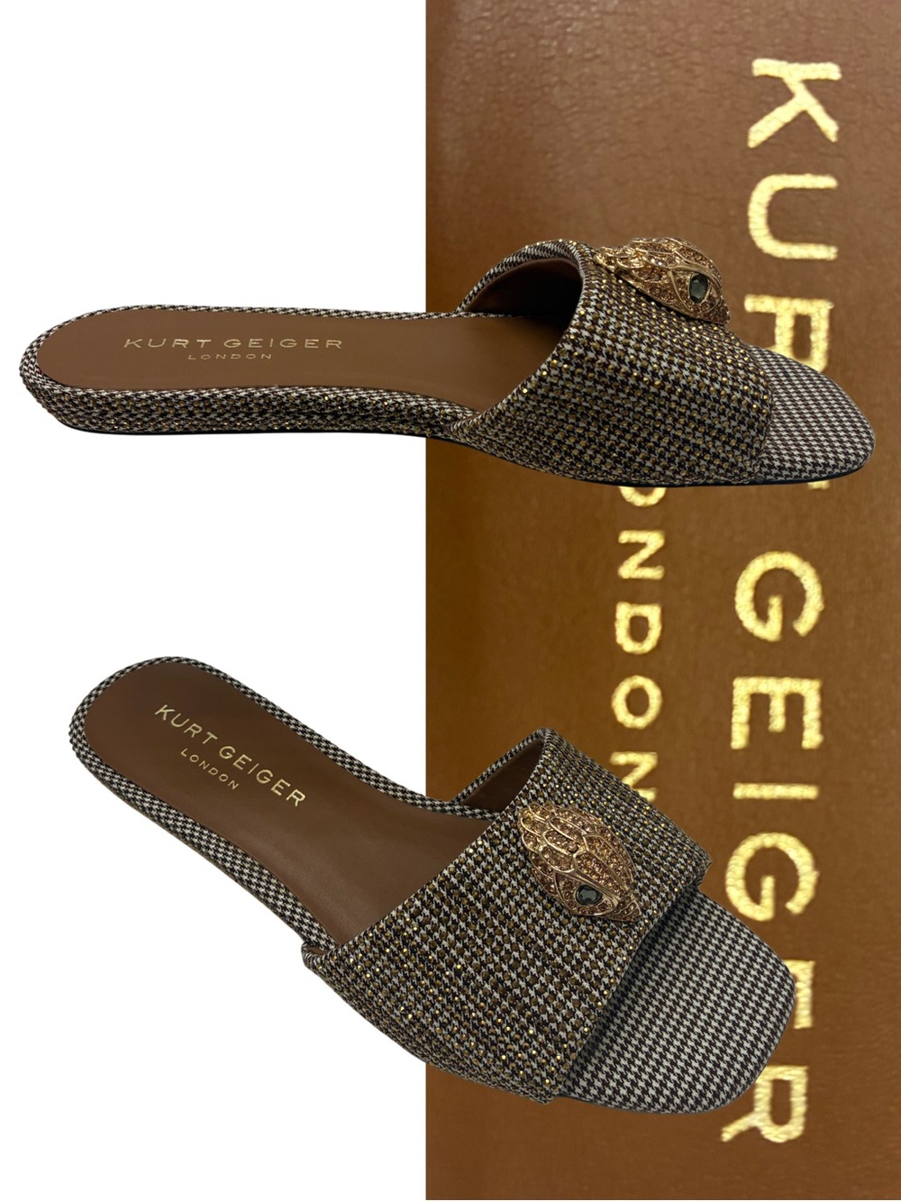 Kurt Geiger London Kensington Flat Sandal 7.5